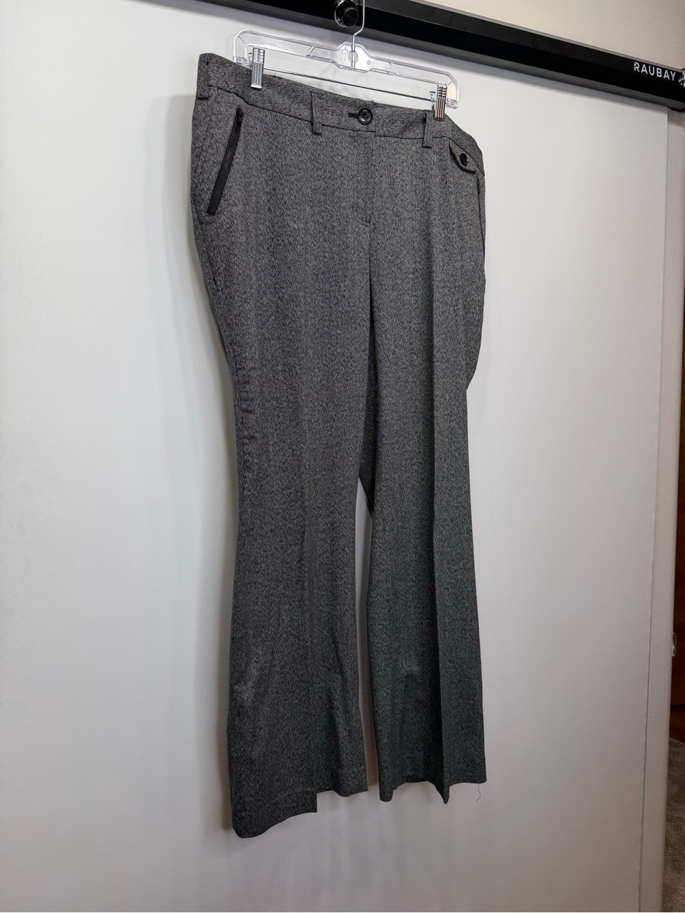 Lane Bryant Charcoal Gray Textured Dress Pants Size 18 - Picture 4 of 11